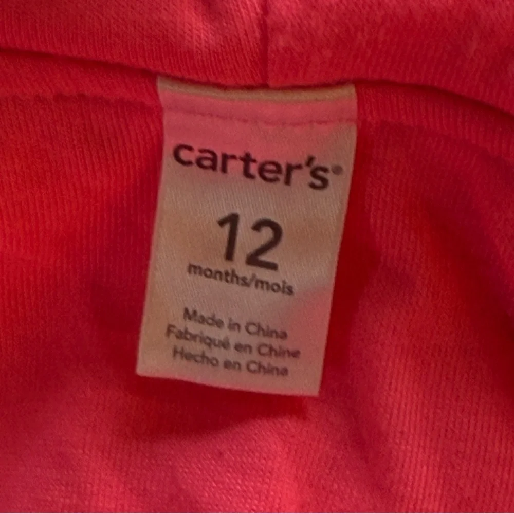 Carter's Pink and Green Bodysuit with Hood - Picture 10 of 11
